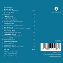 Auf blauem Hintergrund steht "GOBI CANTICLE" mit einer Trackliste und Komponistennamen. Logo von "ORCHID CLASSICS".