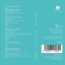 BEETHOVEN STRING QUARTETS Vol. 3. Disc 1-3 mit Zeiten. Beethoven (1770-1827). Ariel Quartet. Orchid Classics Logo oben rechts.