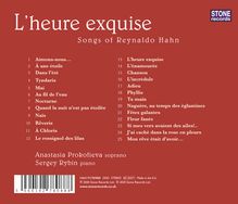 Reynaldo Hahn (1875-1947): Lieder "L'heure exquise", CD