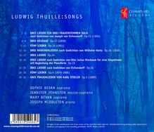 Ludwig Thuille (1861-1907): Lieder, CD