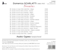 FHR Logo, Domenico SCARLATTI, Sonatas, Liste von 15 Sonaten, Asako Ogawa Cembalo, produziert von Nicholas Parle.