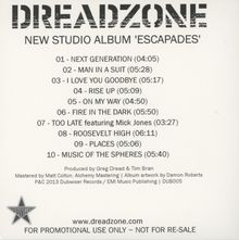 Dreadzone: Escapades, CD