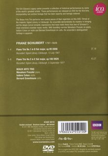Franz Schubert (1797-1828): Klaviertrios Nr.1 &amp; 2, DVD