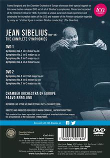 Jean Sibelius (1865-1957): Symphonien Nr.1-7, 2 DVDs