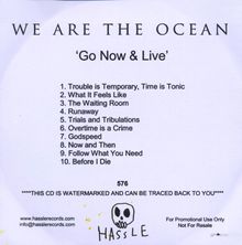 We Are The Ocean: Go Now And Live, CD