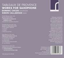 Musik für Saxophon &amp; Klavier "Tabelaux De Provence", CD