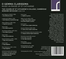 St.Catharine's College Choirs Cambridge - O Gemma Clarissima, CD