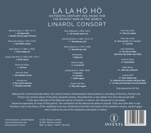 Linarol Consort - La La Hö Hö (16th Century Viol Music for the Richest Man in the World Vol.1), CD
