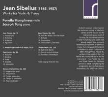 Jean Sibelius (1865-1957): Werke für Violine &amp; Klavier, CD