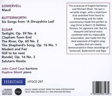 Arthur Somervell (1863-1937): Liederzyklus "Maud", CD