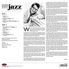 Dave Brubeck (1920-2012): Jazz: Red Hot And Cool (180g) (Red Vinyl), LP