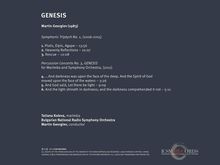 Martin Georgiev (geb. 1983): Percussion-Konzert Nr.3 "Genesis", CD