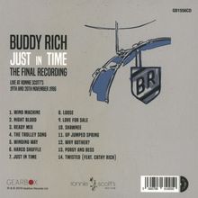 Buddy Rich (1917-1987): Just In Time: The Final Recording - Live At Ronnie Scott's 19th And 20th November 1986, CD