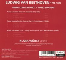 Ludwig van Beethoven: Piano Concerto No. 3, Piano Sonatas, Klára Würtz, Czech Chamber Philharmonic Orchestra Pardubice.