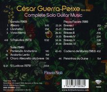César Guerra-Peixe Complete Solo Guitar Music. Werke von 1946 bis 1983. Flavio Nati. Botanisches Hintergrundmuster.