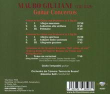 "Mauro Giuliani: Guitar Concertos. Werke mit Allegro sowie Andantino. Giulio Tampalini an der Gitarre."