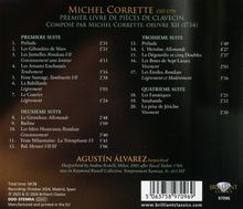 Michel Corrette: Premier Livre de Pièces de Clavecin von 1734. Auflistung von 20 Musikstücken in vier Suiten.