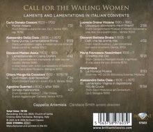 "CALL FOR THE WAILING WOMEN. LAMENTS AND LAMENTATIONS IN ITALIAN CONVENTS. Liste von Musikstücken und Komponisten."