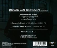 Ludwig van Beethoven Violin Concerto in D Op.61, Romance in G Op.40, Romance in F Op.50. Kristóf Baráti, Concerto Budapest.