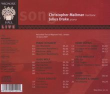 Christopher Maltman - Live at Wigmore Hall, CD