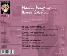 Maxim Vengerov &amp; Itamar Golan - Bach/Beethoven, CD
