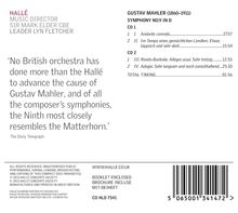 Gustav Mahler (1860-1911): Symphonie Nr.9, 2 CDs