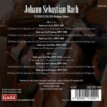 Johann Sebastian Bach (1685-1750): Cellosuiten BWV 1007-1012, 2 CDs