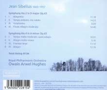 Jean Sibelius (1865-1957): Symphonien Nr.2 &amp; 4, CD