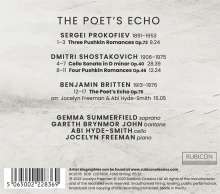 Benjamin Britten (1913-1976): The Poet's Echo op.76 (nach Puschkin), CD