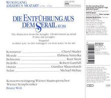 Wolfgang Amadeus Mozart (1756-1791): Die Entführung aus dem Serail, CD