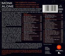 Thelonious Monk (1917-1982): Monk Alone: Complete Columbia Solo Studio Recordings, 2 CDs