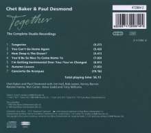 Chet Baker &amp; Paul Desmond: Together - The Complete Studio Recordings, CD