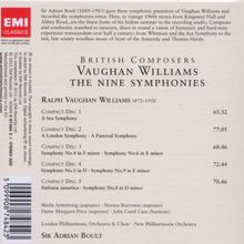 Ralph Vaughan Williams (1872-1958): Symphonien Nr.1-9, 5 CDs