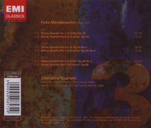 Felix Mendelssohn Bartholdy (1809-1847): Streichquartette Nr.1-6, 3 CDs