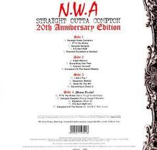 N.W.A: Straight Outta Compton (20th Anniversary Edition), 4 LPs