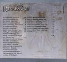 Time Traveller - Italian Renaissance, CD