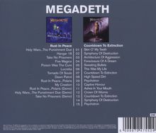 Megadeth: Rust In Peace / Countdown To Extinction, 2 CDs