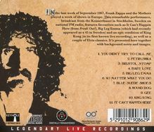 Frank Zappa (1940-1993): Live In Sweden 1967, CD