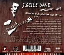 The J.Geils Band: Homework... Live Fillmore East 1971, CD