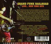 Grand Funk Railroad (Grand Funk): Live... New York 1972, CD