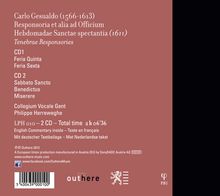 Carlo Gesualdo von Venosa (1566-1613): Responsorien zur Karwoche (1611), 2 CDs