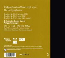 Wolfgang Amadeus Mozart (1756-1791): Symphonien Nr.39-41, 2 CDs