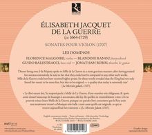 Elisabeth-Claude Jacquet de la Guerre (1665-1729): Sonaten Nr.1-6 für Violine &amp; Bc, CD