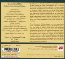 Giovanni Gabrieli (1557-1612): Canzoni &amp; Sonate - "In Festo sanctissimae Trinitatis", CD