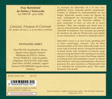 Bartolomeo de Selma y Salaverde (1595-1638): Canzoni,Fantasie et Correnti, CD