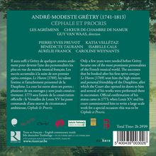 Andre Modeste Gretry (1741-1813): Cephale et Procris, 2 CDs