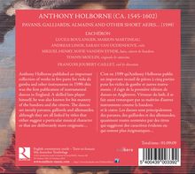 Anthony Holborne (1545-1602): The Fruit of Love - Pavans, Galliards, Alemains and other short Aeirs... (1599), CD