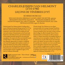 Charles-Joseph van Helmont (1715-1790): Lecons de Tenebres, CD