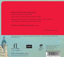 Johann Sebastian Bach (1685-1750): Sonaten BWV 525-530 für 2 Klaviere, CD
