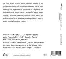 Astor Piazzolla (1921-1992): Tangos für Bandoneon &amp; Streichquartett, CD